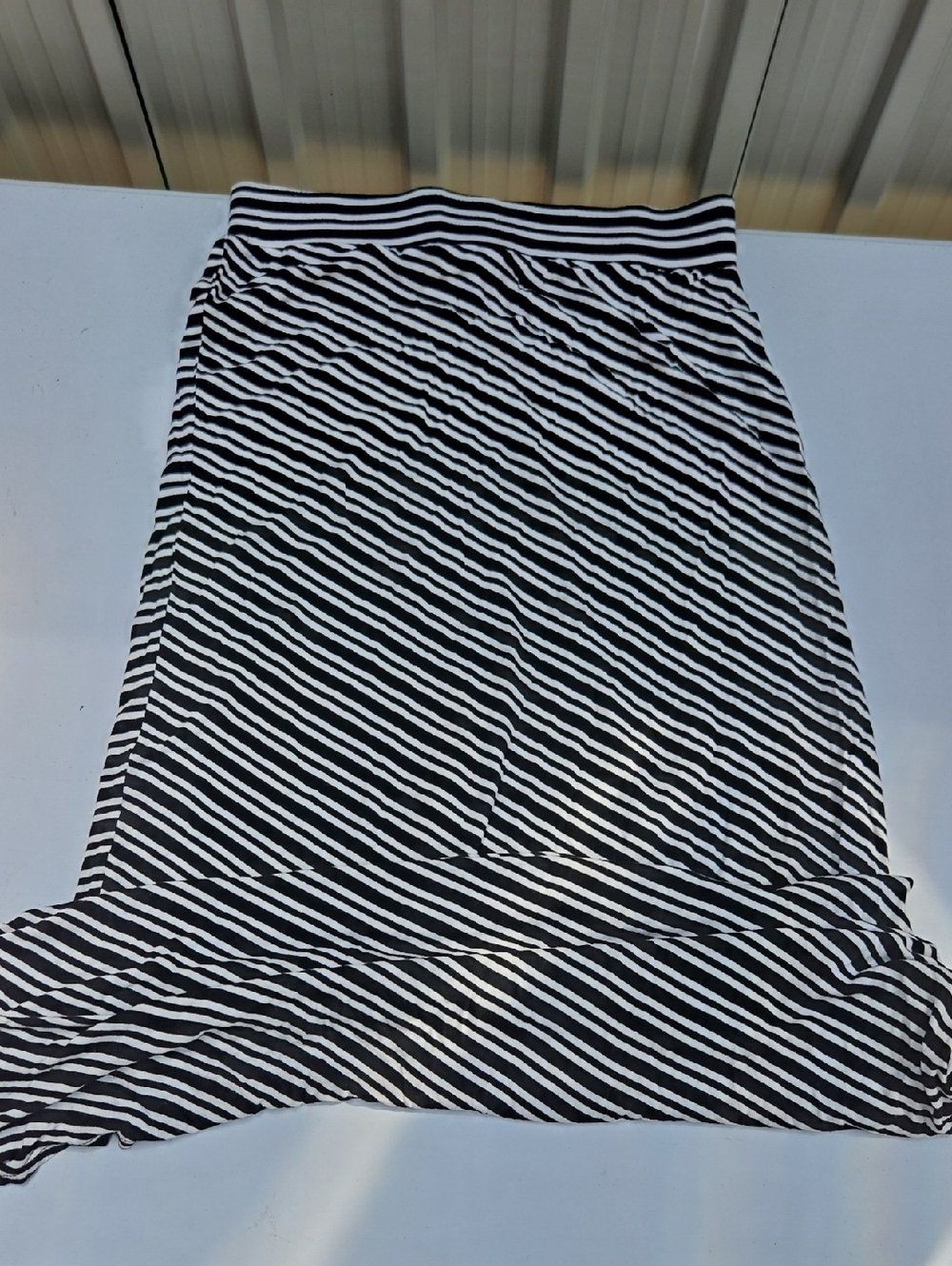 Black & White Striped Women’s Skirt